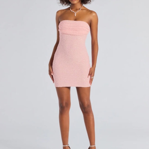 Windsor Strapless Pink Dress - Picture 1 of 5